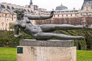 Air is a lead or bronze sculpture, by Aristide Maillol. He modeled Dina Vierny in plaster in 1938, and casts were made after his death. It is an edition of six.